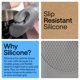 thumbnail image 3 of Guante de silicona para horno Gorilla Grip 32 × 21 cm Gris 550 °F, 3 of 9
