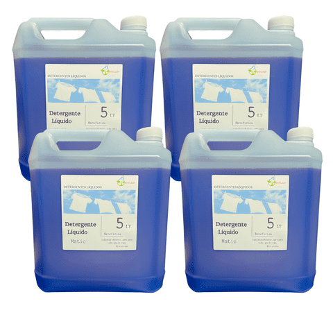 Detergente Liquido Biolab Matic 5 Litros Pack 4 Unidades