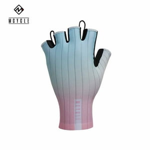 Mcycle - Guante Corto Ms002 Celeste Rosado Talla M