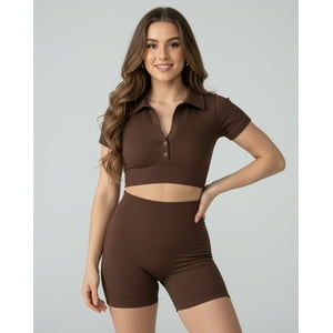 Flix Spa - Conjunto Deportivo Mujer Premium Cuello Alto Levanta Gluteo