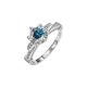 thumbnail image 1 of Anillos de Compromiso de Moissanita de 1 Quilate para Mujer Color D Claridad VVS1 Anillos de Diamante Anillos de Plata Esterlina S925 Regalos Anillos de Boda de Moissanita con Certificado, 1 of 8