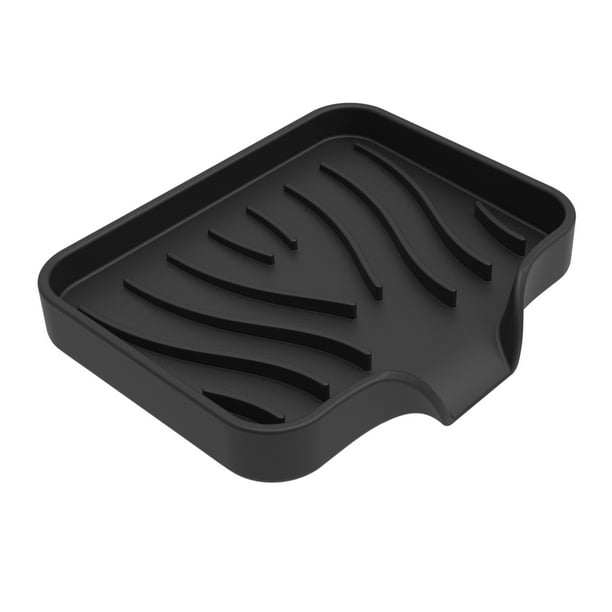 Extend the Life of Your Soap with our Premium Soft Silicone Soap Dish - Self Draining Soap Tray for Shower, Bathroom, Kitchen, and Bathtub - Keep Soap Dry and Clean with Easy to Clean Design - 1pc Bat