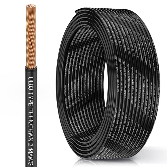 Cable Thhn 14 Awg 7 6 M 600 V Negro Con Recubrimiento De Nylon