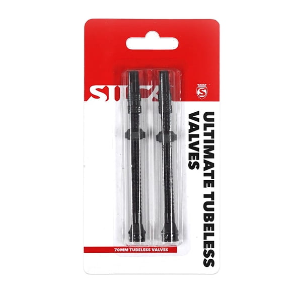 Válvulas tubeless SILCA Ultimate de aluminio de alto flujo, 70 mm, paquete de 2