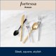 thumbnail image 4 of Juego de cubiertos Fortessa 5 piezas, acabado plateado, apto para lavavajillas, 4 of 5