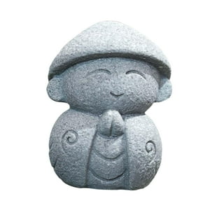 Genérico - Escultura De Buda Monje Hecha A Mano Mini Decoración De Pecera Para Habitación Dormitorio Balcón A 3.5X3.2X4.5Cm