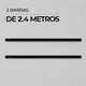 thumbnail image 4 of Set Barra Doble Andino 21 mm Negro 240 cm, 4 of 6