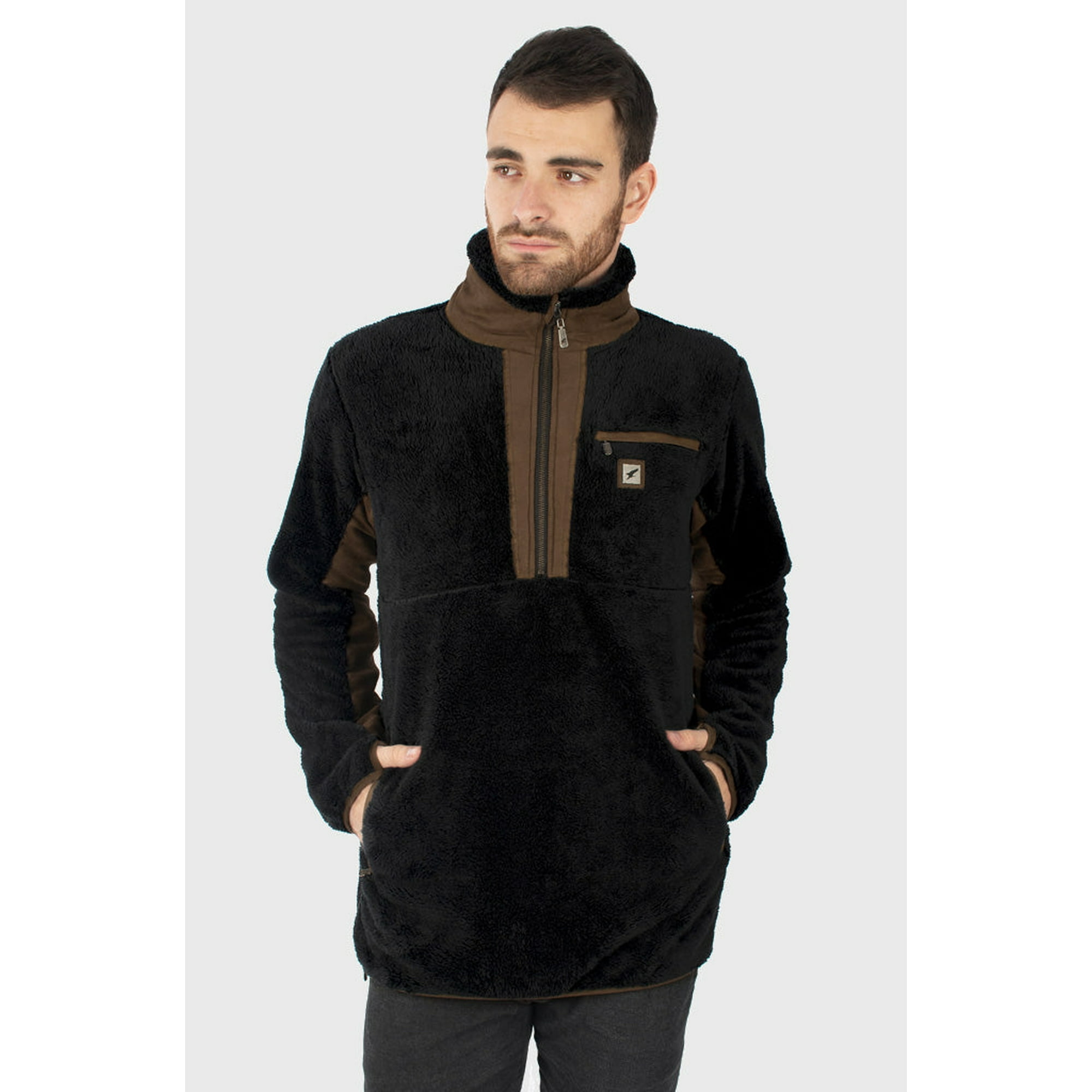 Polerón Shaggy Lander Negro Hombre Falcone