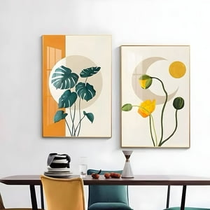 Set De 2 Cuadros Decorativos Marcos De Aluminio By Lubabycas