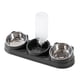 thumbnail image 5 of Comedero Triple Para Gatos Con Inclinación De 15° Para Hámster, Perros Pequeños Y Gatitos, Color Gris Oscuro, 5 of 5