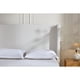 thumbnail image 2 of Harper Tall Headboard Upholstered Bed / 54" High Headboard / Elegant Simplicity / No Box Spring Needed / Easy Assembly / Queen / Cream White Chenille, 2 of 3