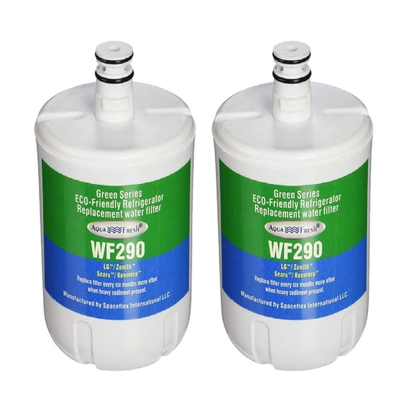 Filtro de agua Aqua Fresh, paquete de 2, compatible con LG LT500P (reemplazo)