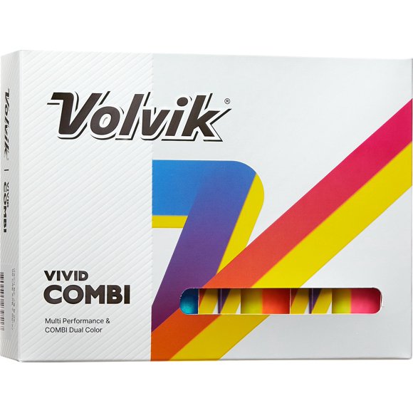 Bolas de Golf Volvik Vivid Combi de colores surtidos - 1 docena