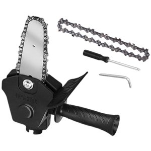 Magideal - Soportes De Motosierra Portátiles De 4 ""Con Llave, , Taladro Eléctrico De Mano En Motosierra Para Árboles, Cortar , Negro