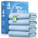 thumbnail image 1 of Almohadillas para cama WHYWORRY 86x91 cm Azul 4 unidades lavables, 1 of 8