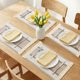 thumbnail image 2 of Juego de 6 Manteles Individuales de Estilo Rústico para Decoración de Mesa de Comedor Interior, Limpiar con Paño, Marrón, 50x30cm, 2 of 6
