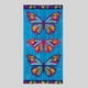 thumbnail image 2 of Toalla de Playa Velour Butterflies, 2 of 3