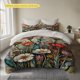 thumbnail image 1 of Vintage Floral Pattern Printed Duvet Cover Set Soft And Fluffy 100% Polyester Comfortable And Breathable Machine Washable All-Season Use Enhances Bedroom And Gu, 1 of 1