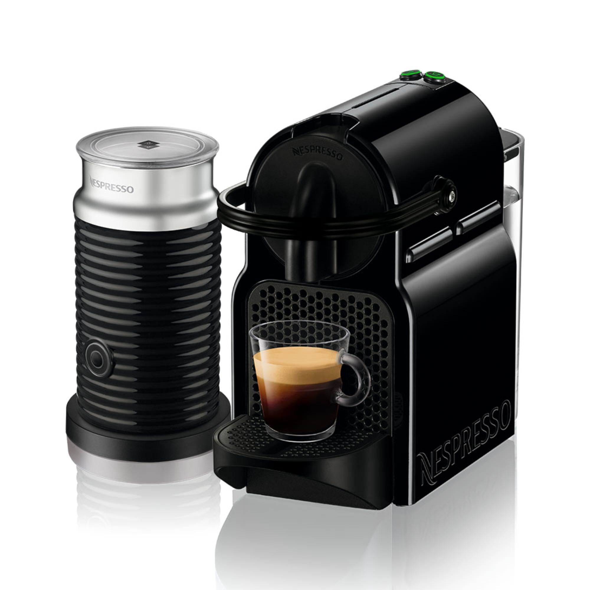 Nespresso - Cafetera Inissia Negra + Espumador