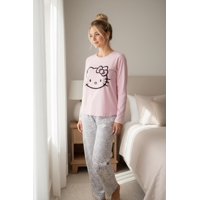 Pijama Micropolar Mujer Hello Kitty Rosa L