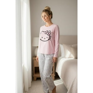 Pijama Micropolar Mujer Hello Kitty Rosa L
