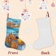 thumbnail image 3 of Laff-a-Lympics Tema: Calcetines de Navidad, fino lino blanco para colgar en escaleras y chimenea, decoración navideña para el hogar, regalo de Navidad.54cm×38cm, 3 of 5