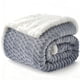 thumbnail image 1 of Manta polar Sherpa Gracelife, 150 x 200 cm, gris y azul, 1 of 9