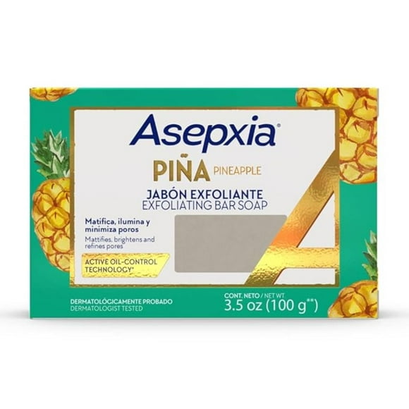 Jabon Facial Barra Pina Asepxia 100Gr