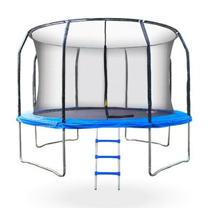 Pwrfitness - Cama Elastica Con Malla Y Escalera 3.66 Mt 12 Ft Para Niños Y Adultos