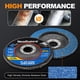thumbnail image 3 of Discos de Lija NuoDunco 4.5" Grano 40 T29 Zirconia Paquete de 10, 3 of 7
