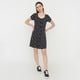 thumbnail image 4 of Vestido Niña Teen Viscosa Negro Corona, 4 of 5