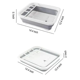 thumbnail image 2 of Secador platos multiuso plegable blanco/gris, 2 of 3