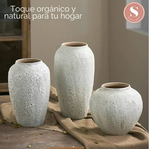 Santu Home & Deco - Jarrones Decorativos Rústico Estilo Nórdico