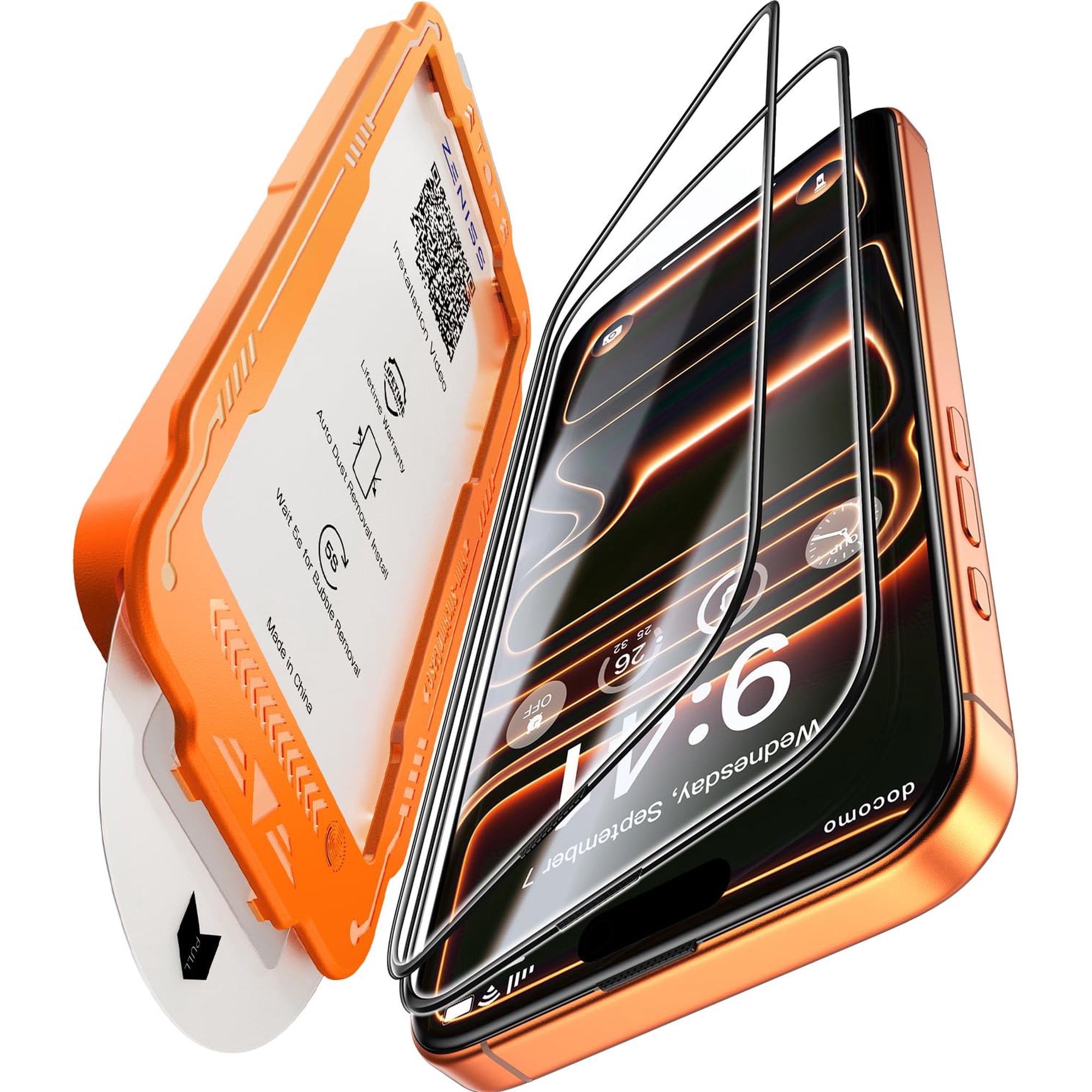 Protector De Pantalla Zeniss Para Iphone 17 Pro Max 6.9" Paquete De 2