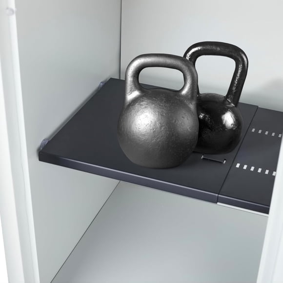Estantería tipo casillero en metal llamativo, ajustable, acero resistente