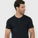 thumbnail image 3 of Polera Hombre Henley Slub Negro Corona, 3 of 5