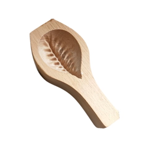 Bothyi - Molde De Madera Para Galletas Mamoul, Molde Para Festival De Pascua, Molde Para Hornear, Hojas Grandes Prensadas A Mano