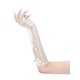thumbnail image 5 of INSPIRE CHIC Guantes largos de encaje para mujer, guantes de ópera adornados con perlas y flores vintage para bodas, bailes de graduación y fiestas nocturnas, Blanco3, 5 of 6