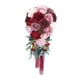 thumbnail image 3 of Elegantes Ramos De Boda Para Novia En Forma De Cascada Decoración Hecha A Mano Rojo, 3 of 5