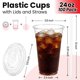 thumbnail image 2 of Vasos Plásticos PODJULFA 24 oz Paquete de 100 con Tapas y Popotes, 2 of 8