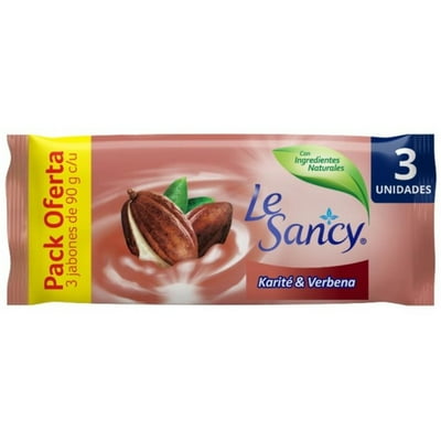 Jabón Barra Karite & Verbena 3 Un 90 Gr C/U Le Sancy