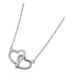 thumbnail image 1 of Collar Corazones Entrelazados, Plata 925 Y Circonitas Pavé Plateado, 1 of 4