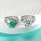thumbnail image 5 of 10CT Moissanite Engagement Rings para Mujer Anillo de Promesa de Aniversario de Plata Esterlina Corte Redondo Color D VVS1 Anillos de Moissanita Anillos de Diamante con Certificado, 5 of 8