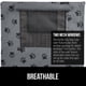 thumbnail image 4 of Funda para jaula de perro GORILLA GRIP 76 cm gris y negro con pata, 4 of 9
