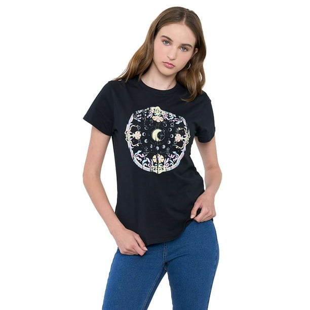 Polera Mujer Fun Regular Negro Corona