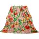 thumbnail image 2 of Peach Throw Blanket Soft Lightweight Plush Flannel Fleece Blanket with Tropical Fruit Leaves Print Pattern for Couch Sofa Bed Travel All Season Decor Blanket for Kids Adults Single, 2 of 5