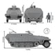 thumbnail image 2 of Vehículo de juguete BMC CTS WW2 German Hanomag Halftrack con 4 figuras, 2 of 5