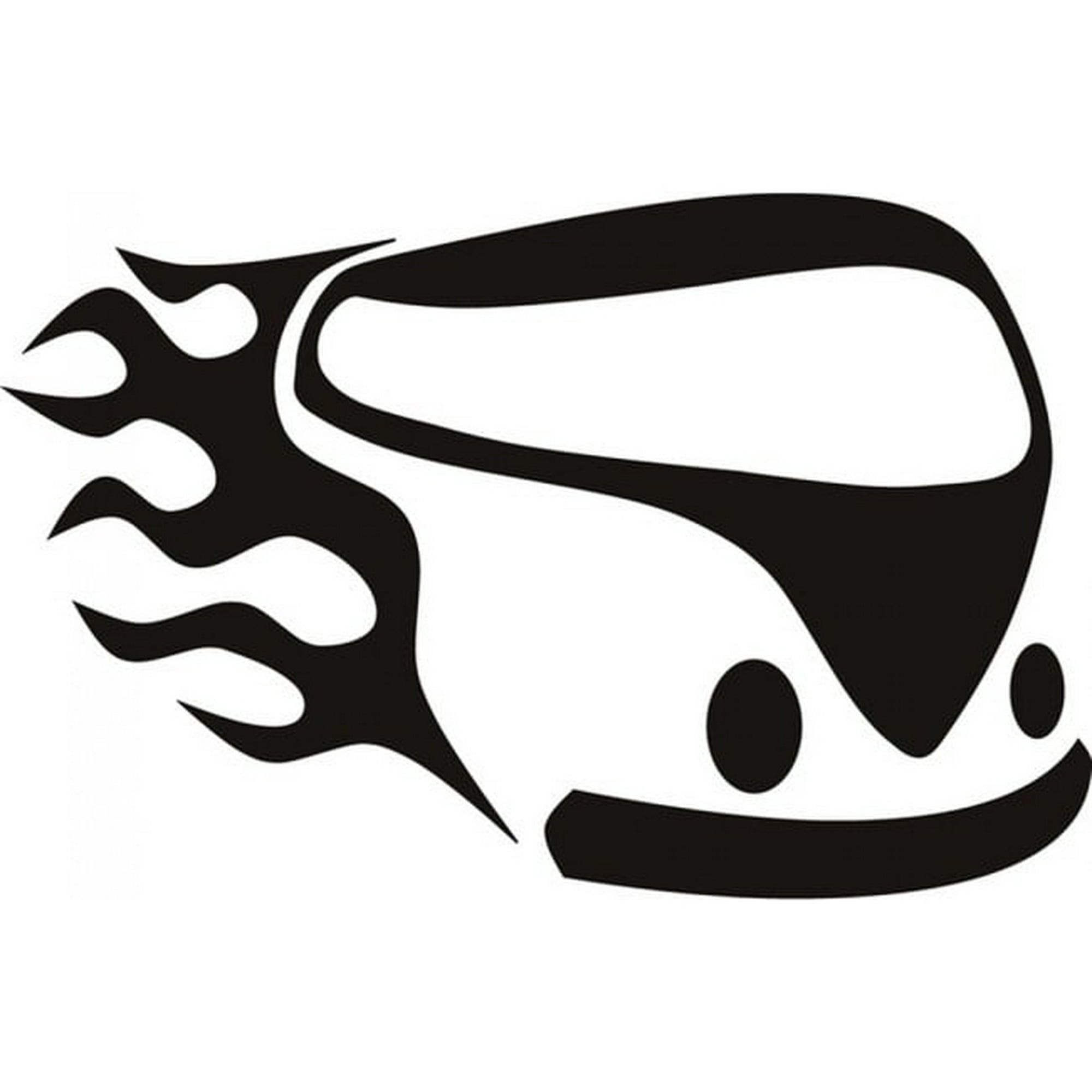 Rienda Libre Graphics - Decomural Flaming Vw Campervan Cars Transport Ws-17868