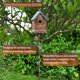 thumbnail image 4 of Casa para Pájaros MOCOME 23 cm Púrpura de Metal con Estaca para Jardín, 4 of 7