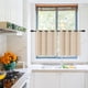 thumbnail image 1 of REGALWOVEN 2 piezas de panel de cortina pequeña para ventana con bloqueo, cortina de cocina, beige 52 x 36 pulgadas, 1 of 7